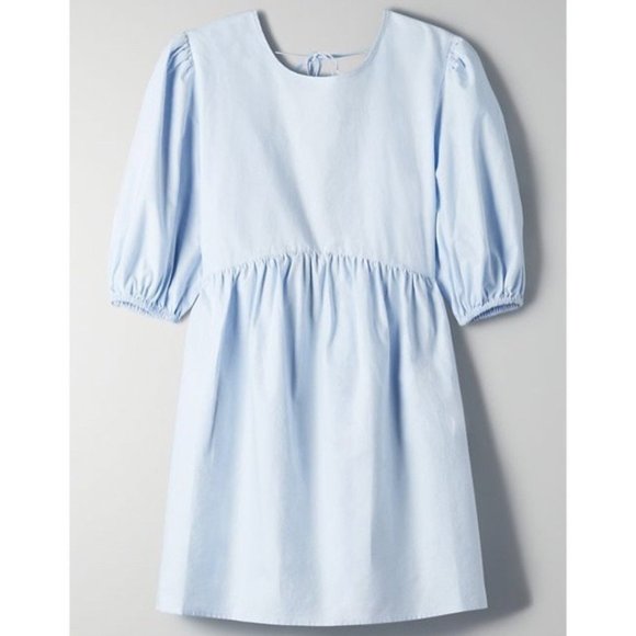 Aritzia Sunday Best Saida Dress BNWT Medium Sky Blue - Picture 1 of 4